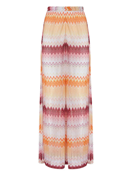 Zigzag-Pattern Trousers