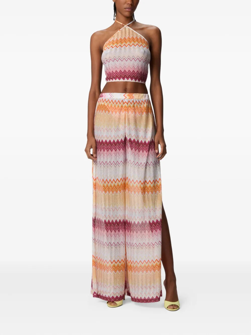 Zigzag-Pattern Trousers