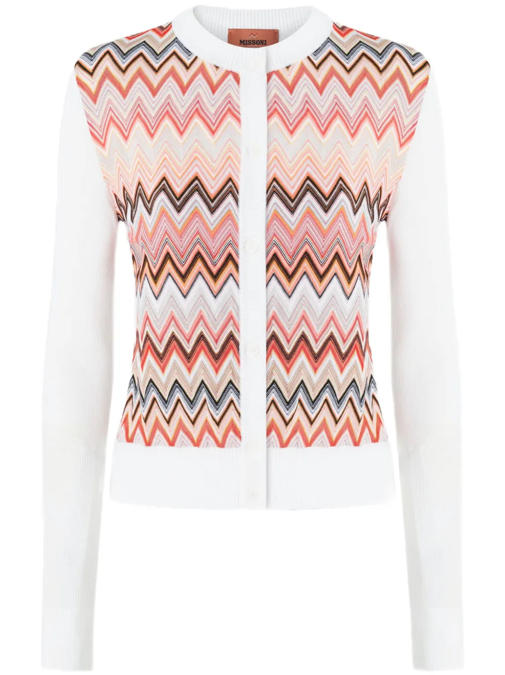 Chevron-Insert Cardigan