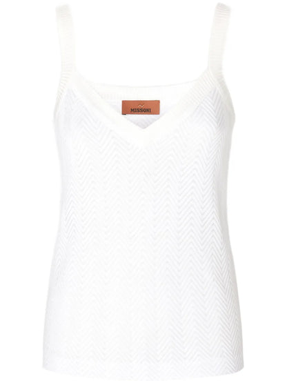 Zigzag-Woven Tank Top