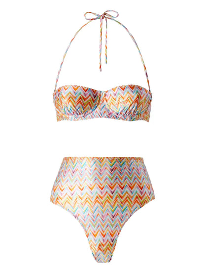 Zigzag-Pattern Bikini