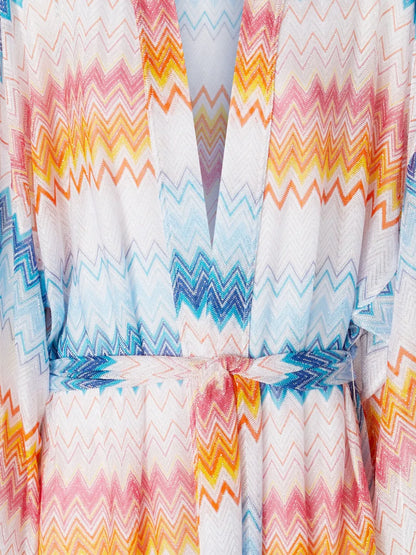 Zigzag Lamé Cover-Up