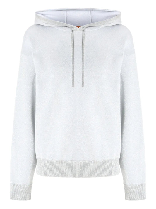 Metallic-Threading Hoodie