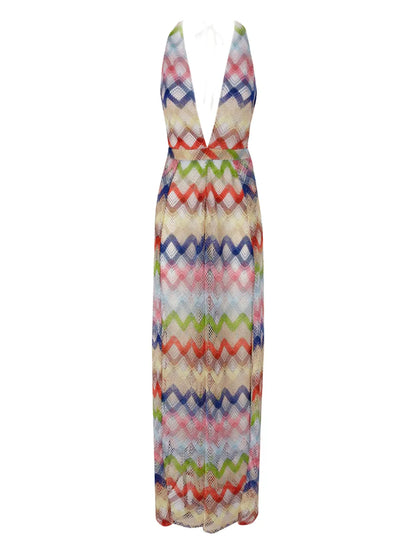Zigzag-Pattern Dress