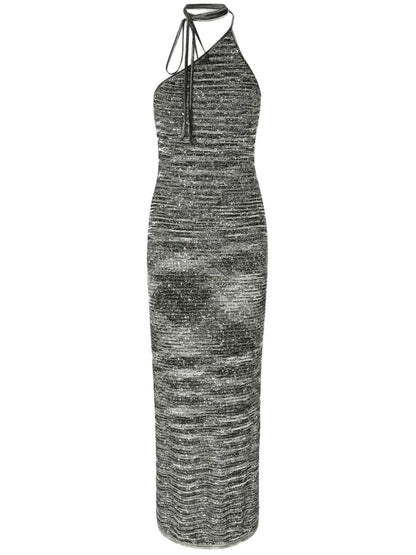 Slub-Knit Maxi Dress