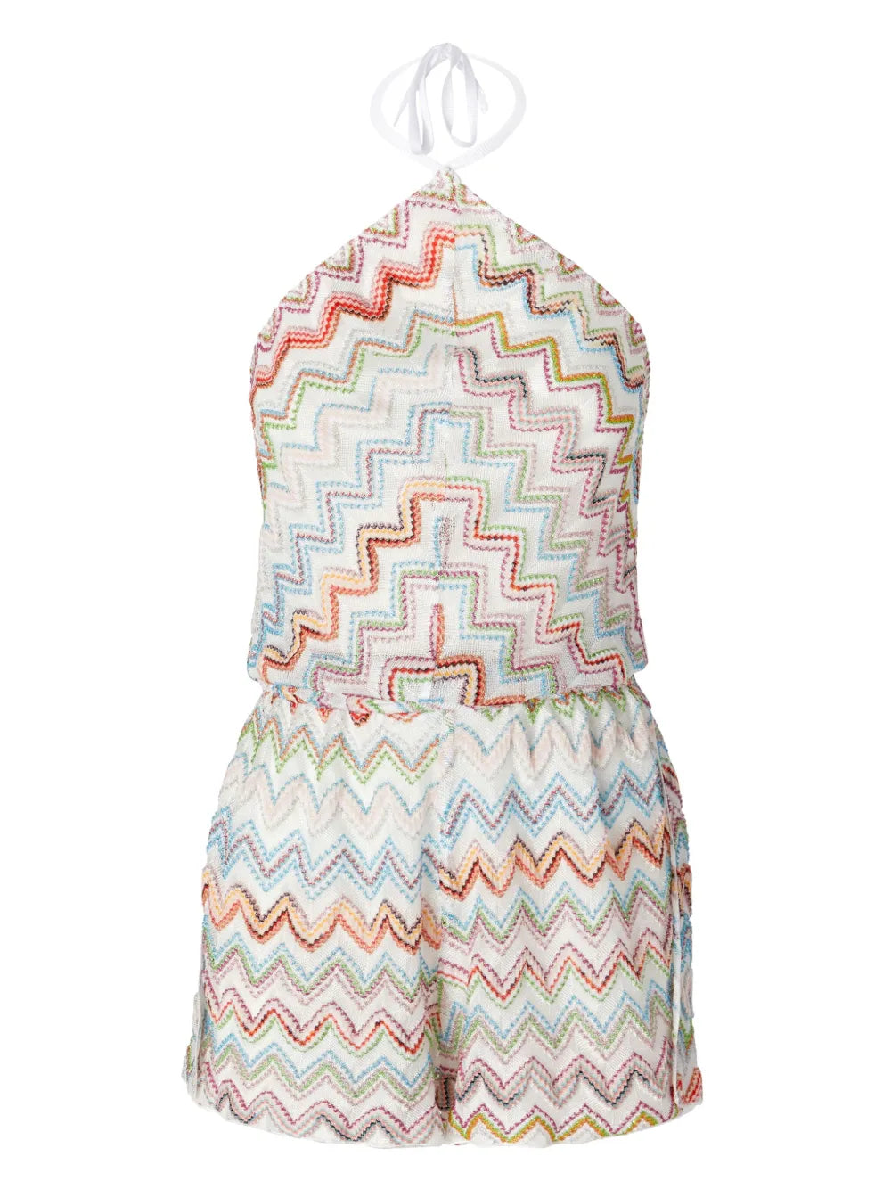Zigzag-Woven Playsuit