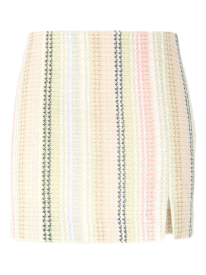 Caperdoni-Motif Mini Skirt