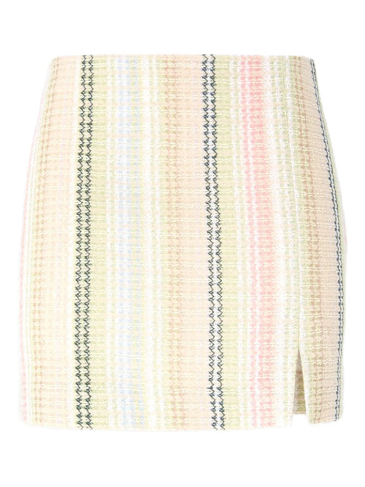 Caperdoni-Motif Mini Skirt