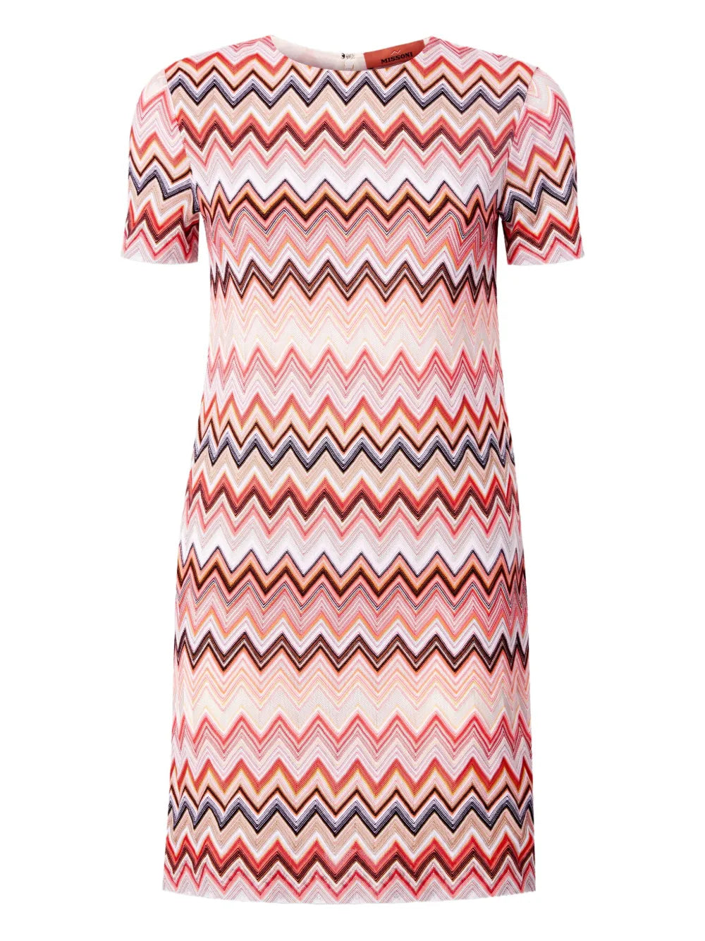 Zigzag-Pattern Mini Dress