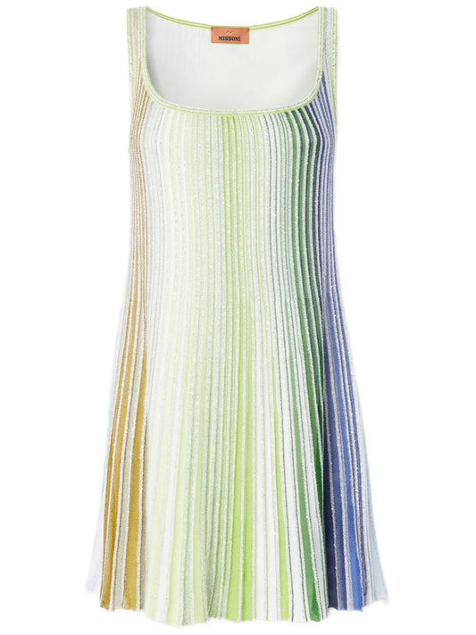 Plissé Mini Dress