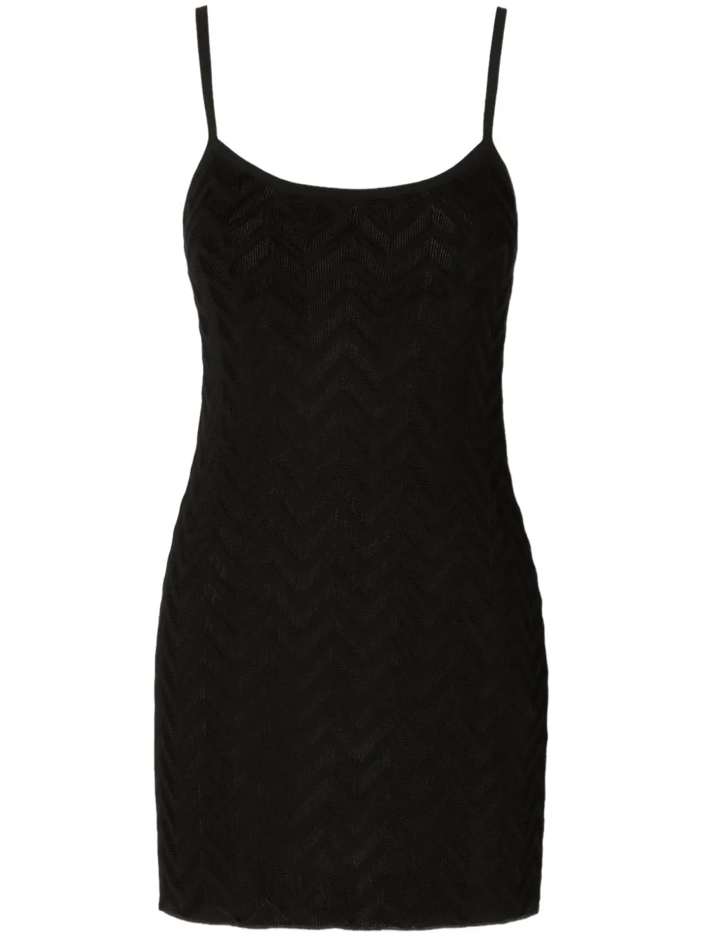 Chevron-Pattern Mini Dress