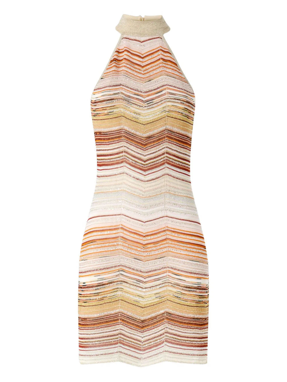 Zigzag-Pattern Mini Dress