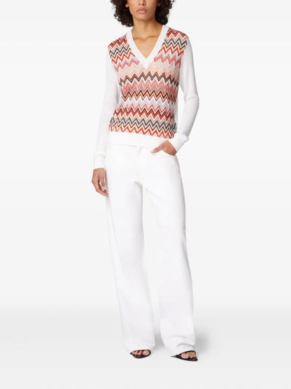 Zigzag-Pattern Sweater