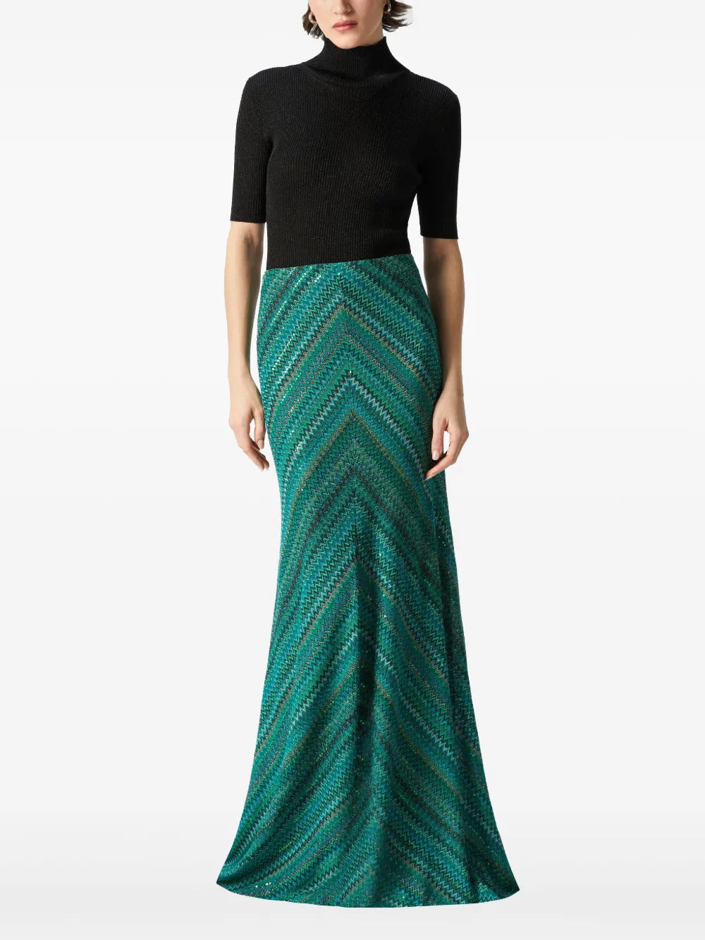 Zigzag Maxi Skirt