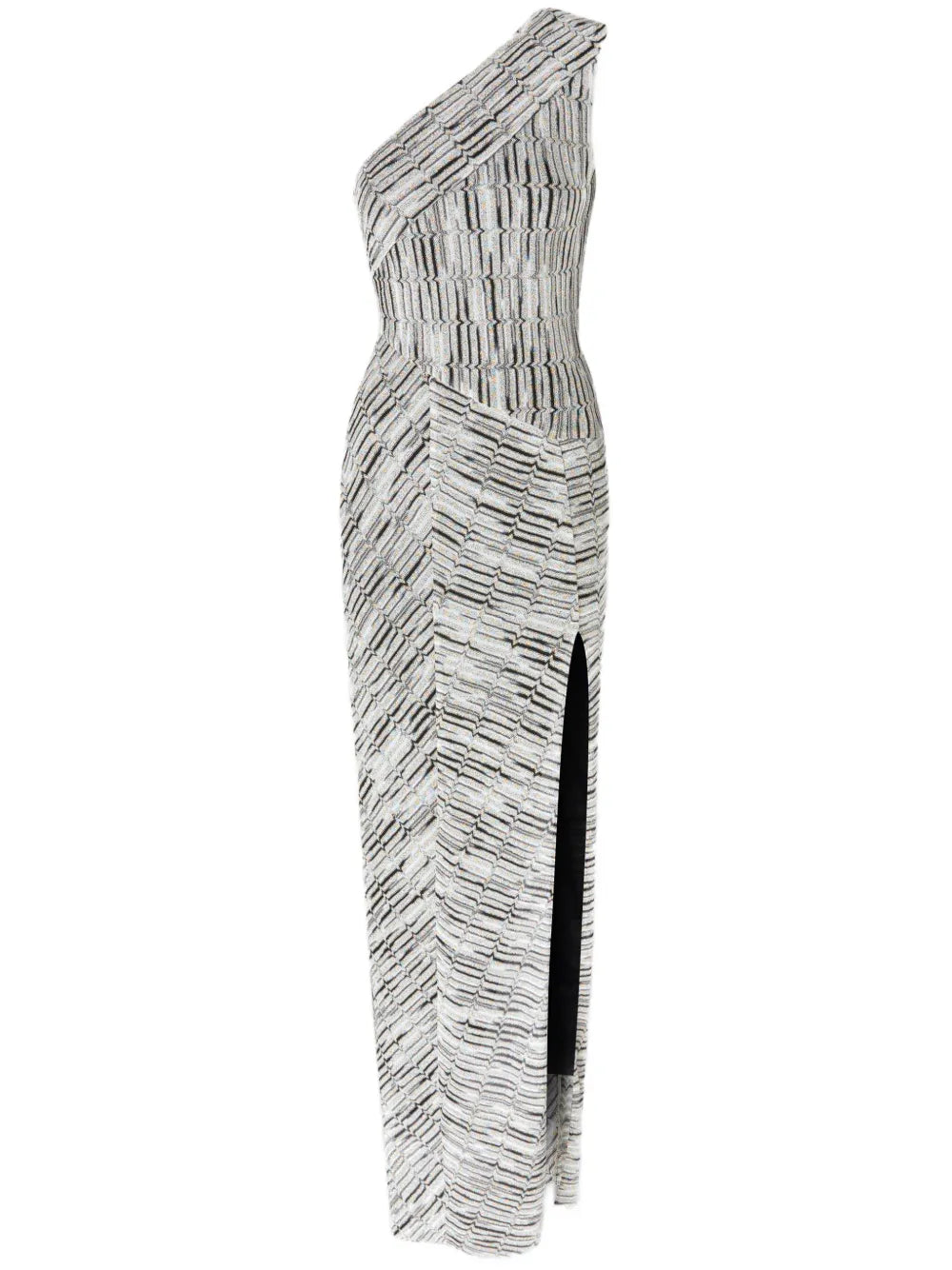 Greek-Pattern Maxi Dress