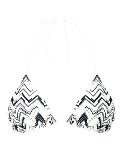 Zigzag-Knit Bikini Set