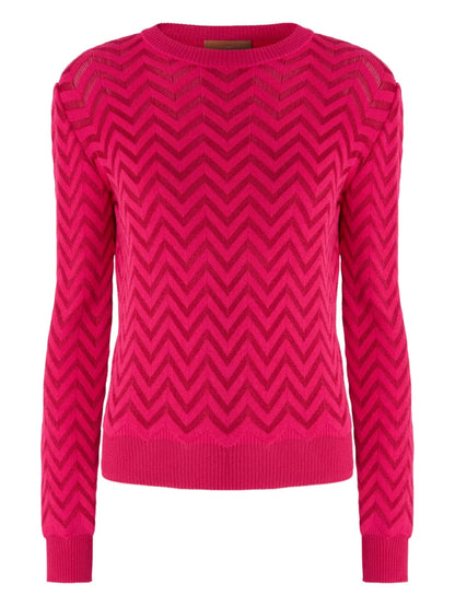 Chevron Crew-Neck Sweater