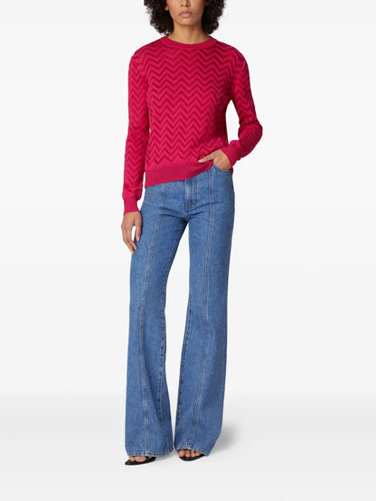 Chevron Crew-Neck Sweater