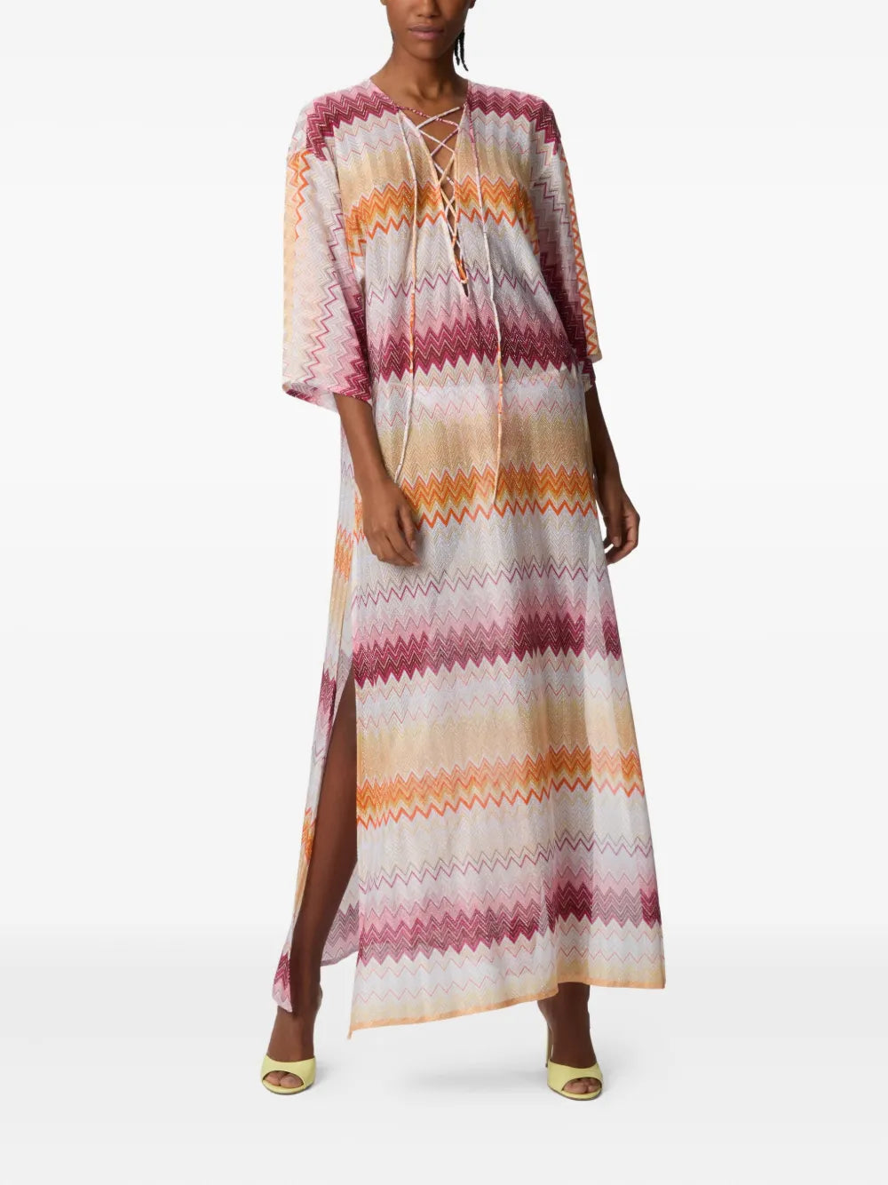 Zigzag-Pattern Dress