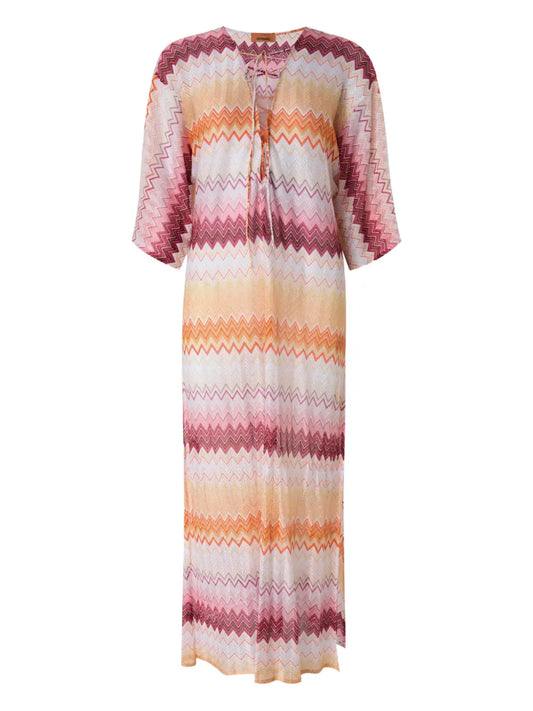 Zigzag-Pattern Dress