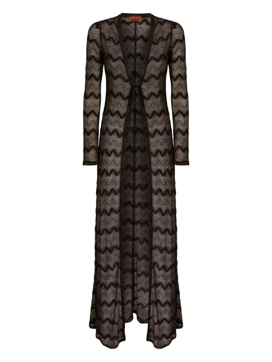 Zigzag Lamé Cover-Up