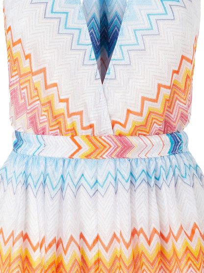 Zigzag Lamé Playsuit