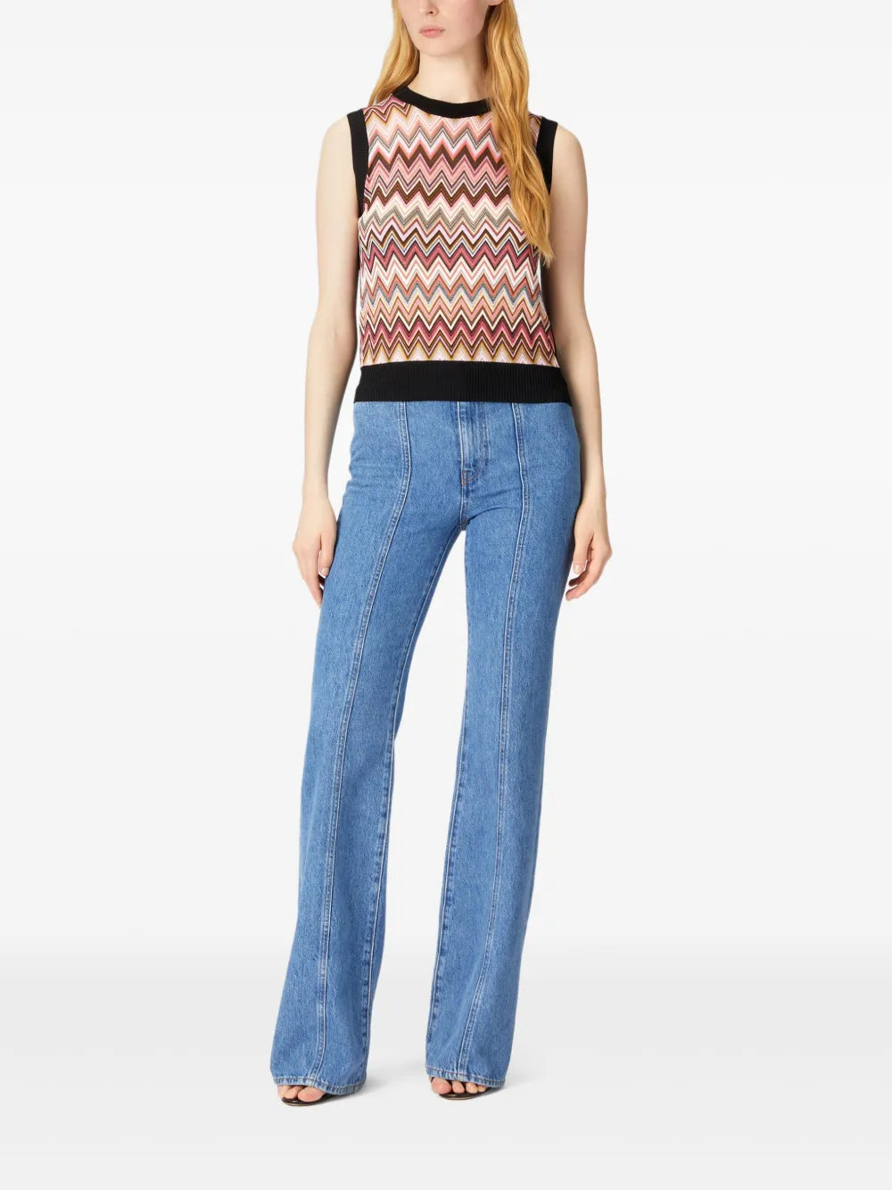 Zigzag-Pattern Tank Top