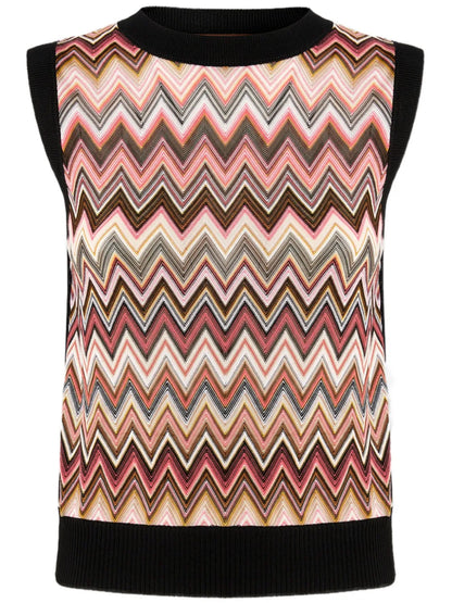 Zigzag-Pattern Tank Top
