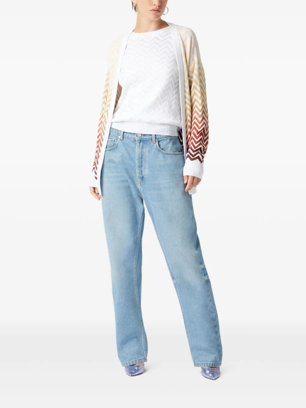 Degradé Chevron Cardigan