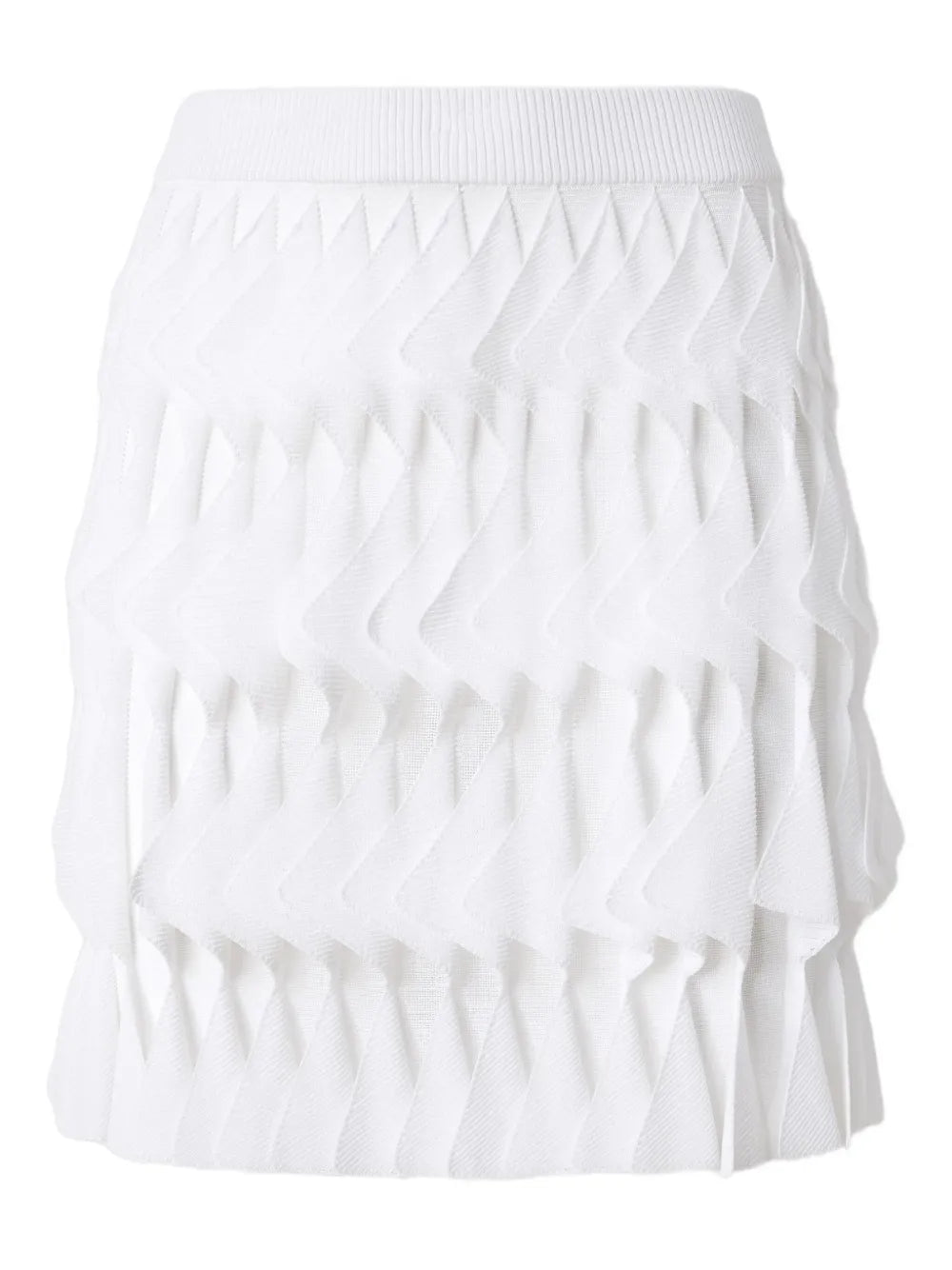 Geometric-Pattern Mini Skirt