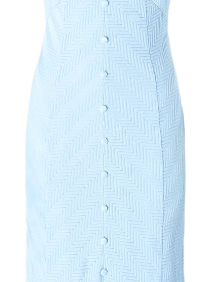 Chevron-Woven Maxi Dress