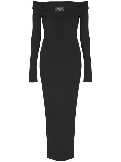 Ribbed-Knit Maxi Dress