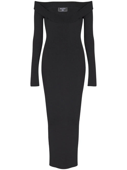 Ribbed-Knit Maxi Dress