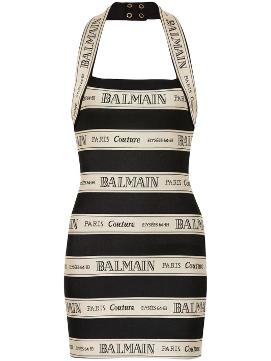 Logo-Jacquard Mini Dress
