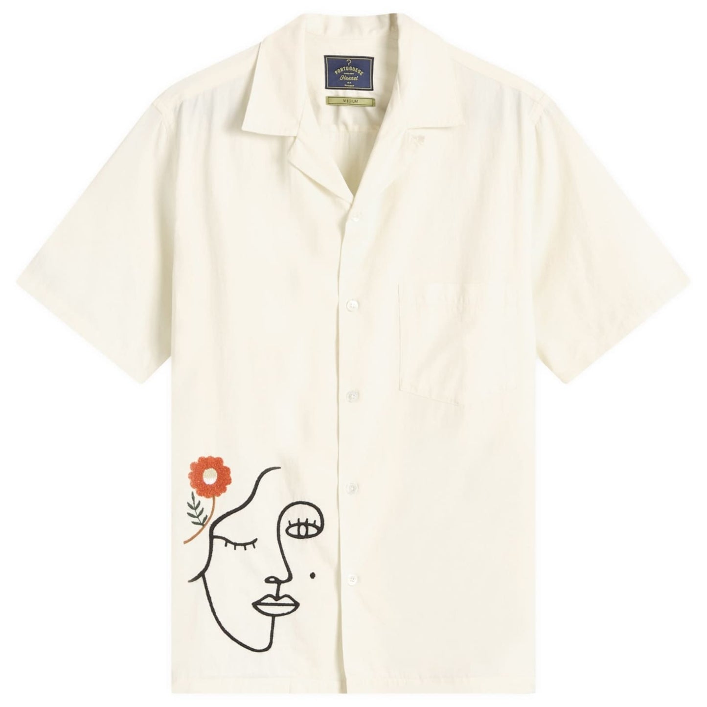 Embroidery Face Vacation Shirt