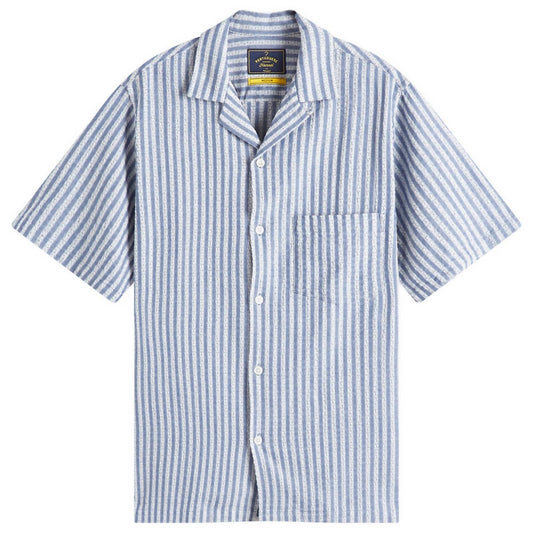 Jacquard Stripe Chambray Vacation Shirt