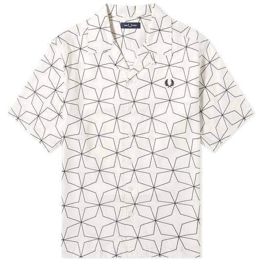 Geometric Short Sleeve Vacation Shirt