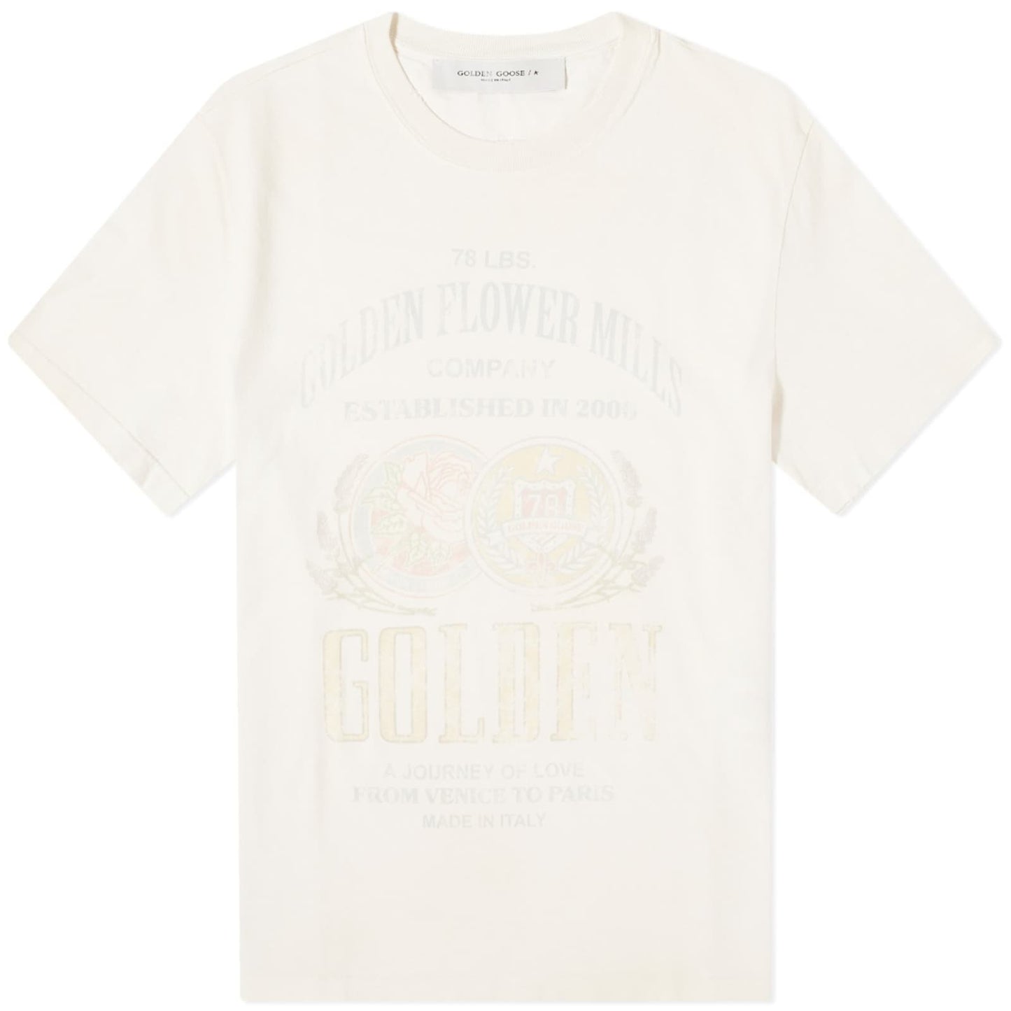 Gauze Flower Mills Print T-Shirt