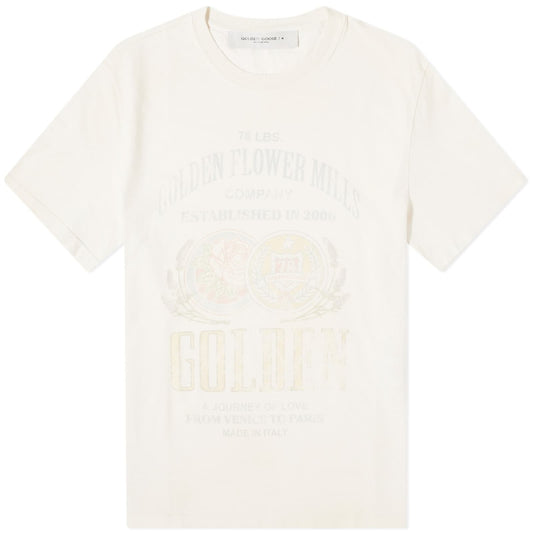 Gauze Flower Mills Print T-Shirt
