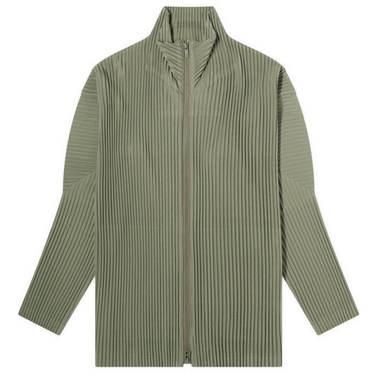 Pleated Zip Jacket