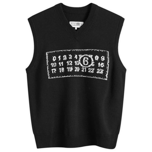 MM6  Jacquard Number Logo Vest