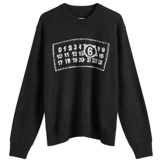 MM6  Jacquard Number Logo Jumper