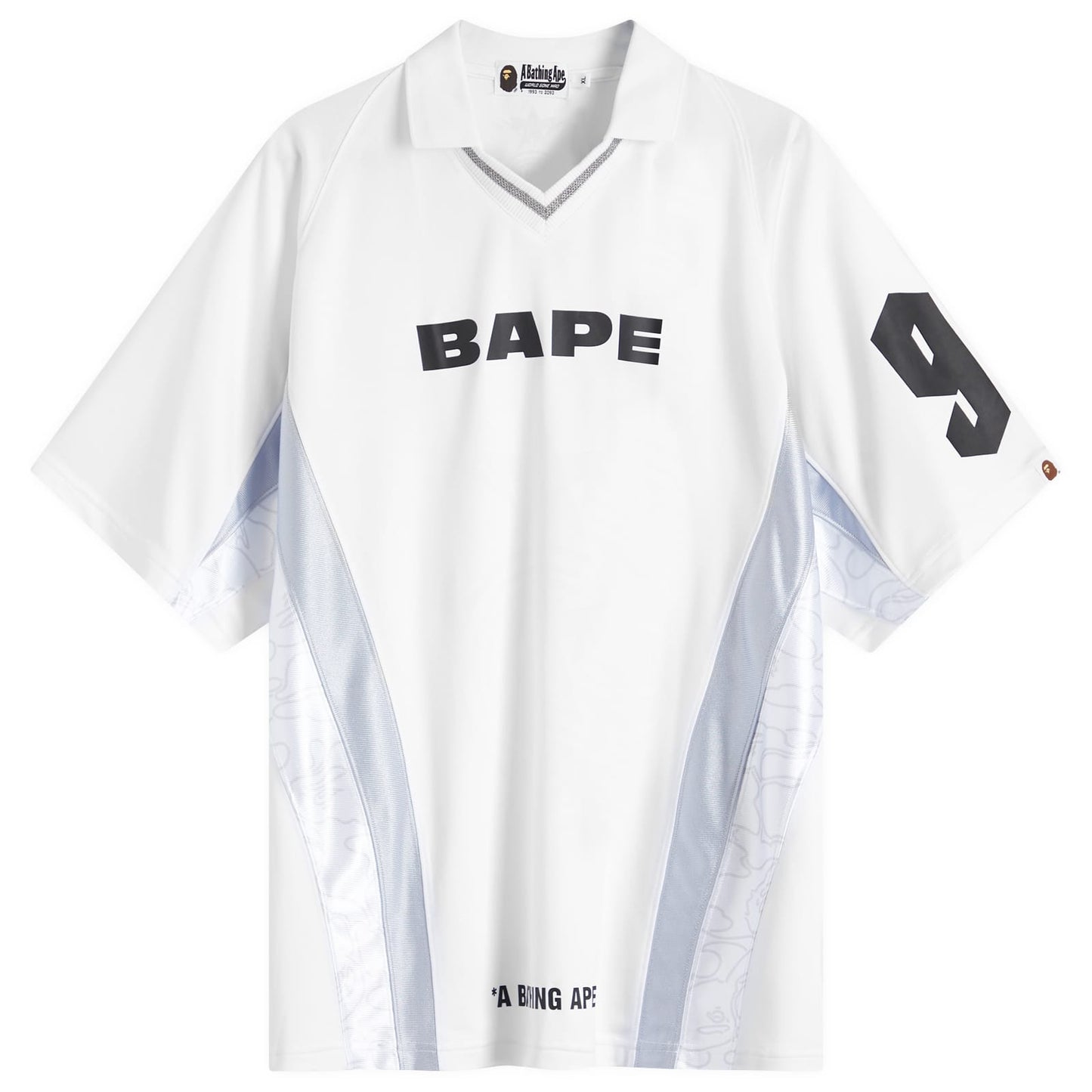 A Bathing Ape Logo Relaxed Soccer Jersey