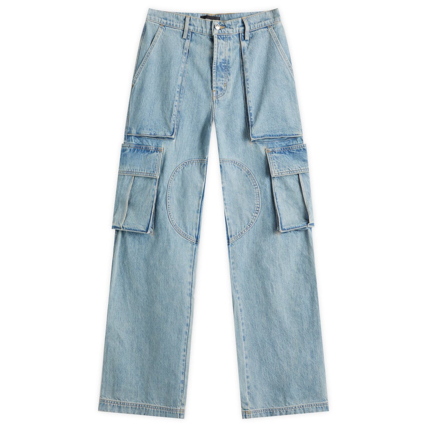 Denim Logo Cargo Pants