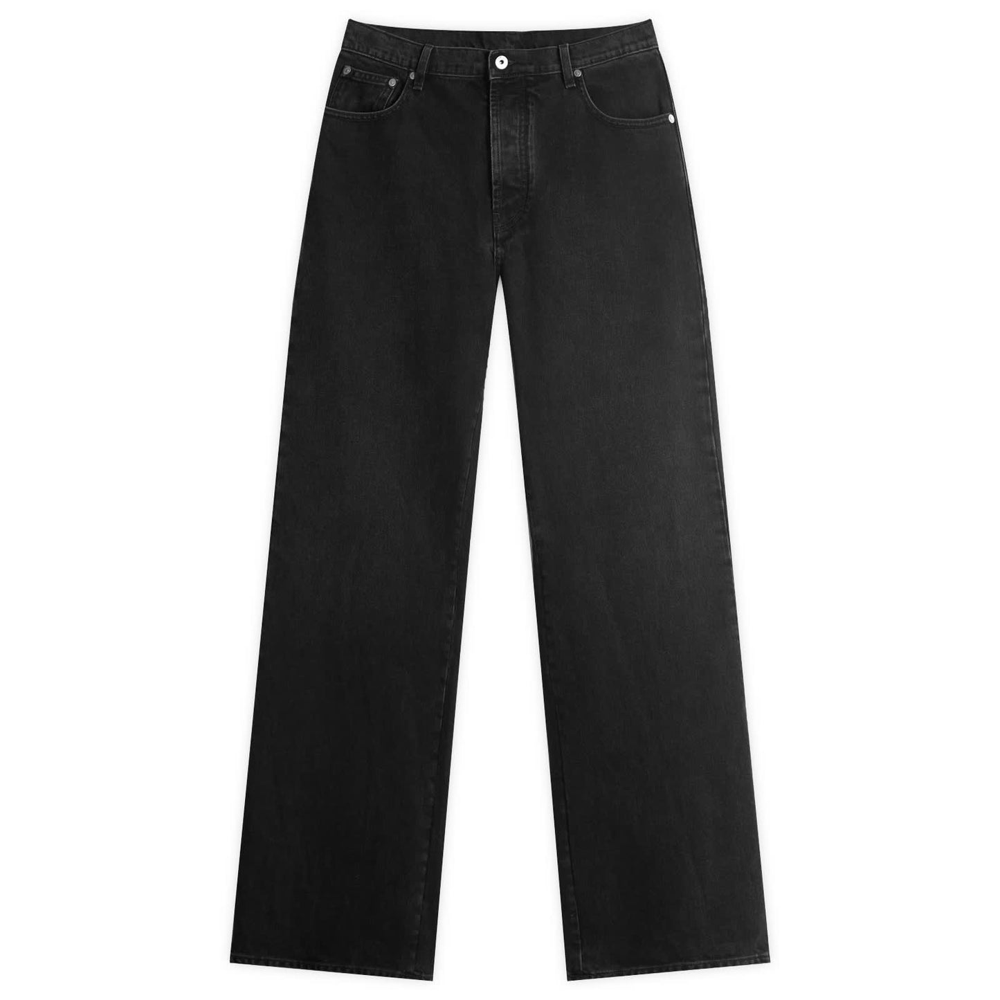 Diagonal Outline Relaxed Jeans