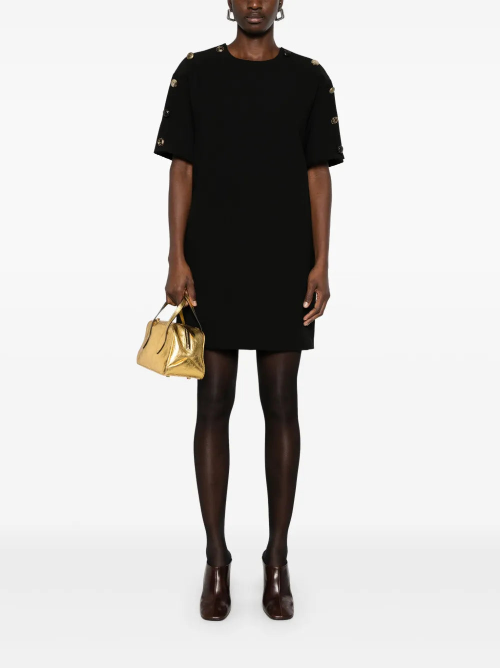 Crepe Mini Dress