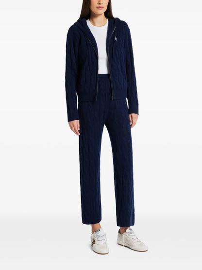 Logo-Embroidered Cardigan