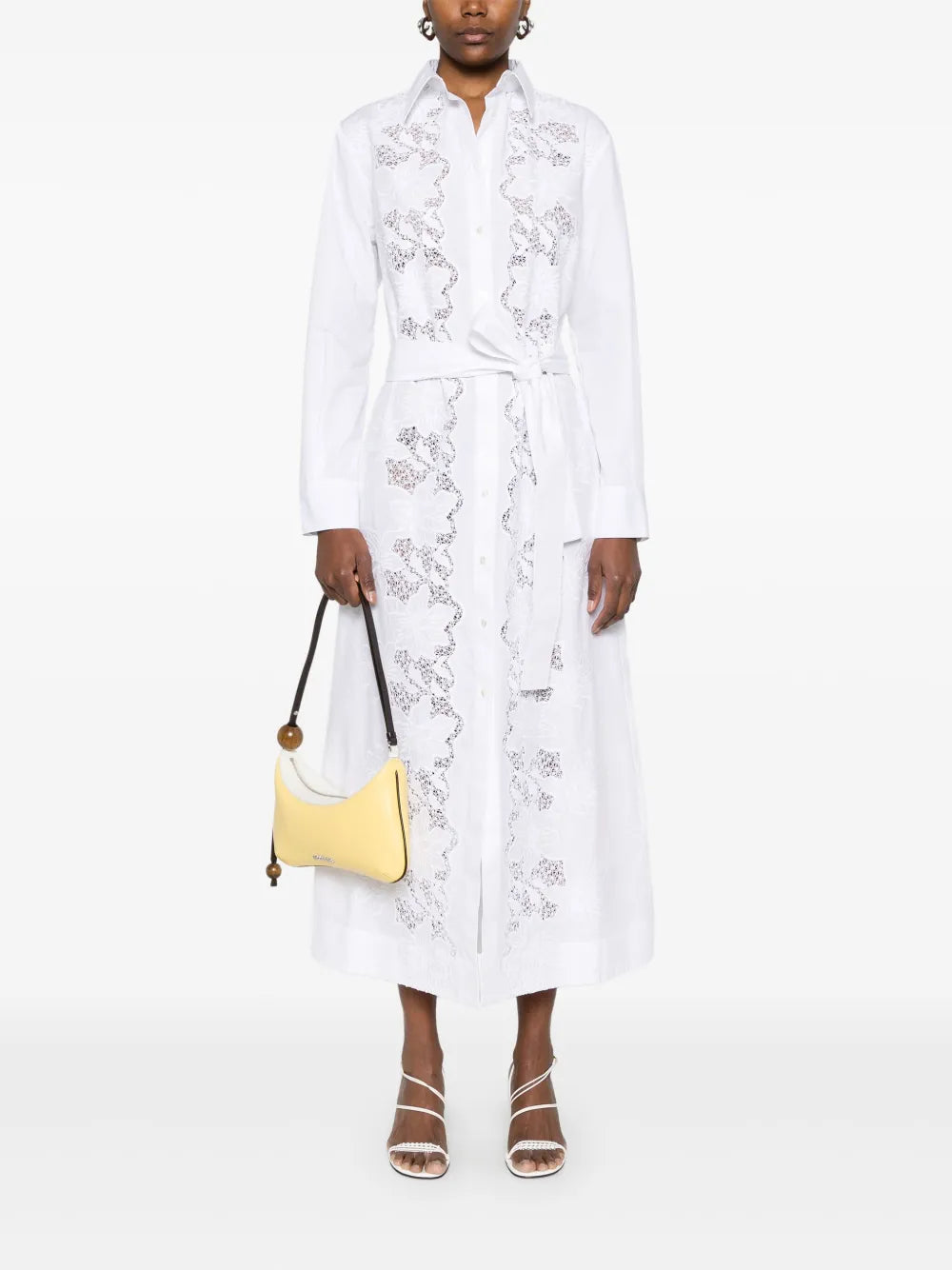 Embroidered Shirt Dress