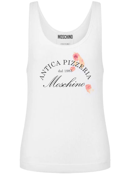 Slogan-Print Vest