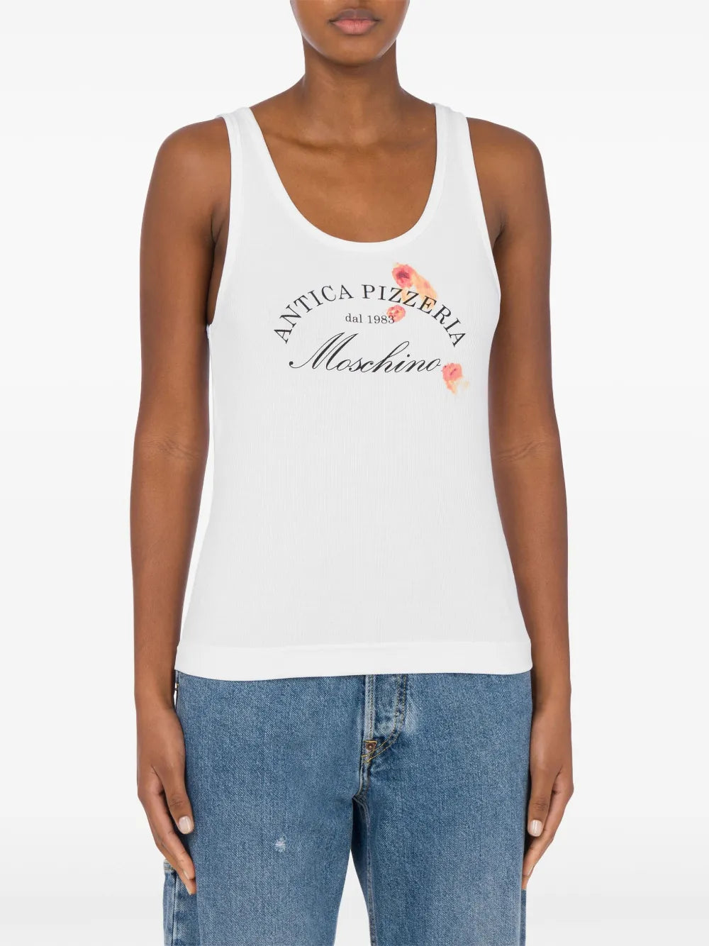 Slogan-Print Vest